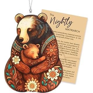 Amazon's Choice: Mama Bear Gifts, Grandma, Mom Birthday Gifts, Mothers Day Suncatcher Hanging, Ideas, Acrylic Bear Mom and Baby Window Hanging Ornament Decor
