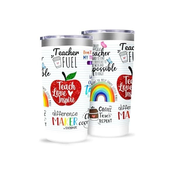Best Amazon Buy Under: MFGNEH Teacher Gifts,Teacher Appreciation Gifts,Teachers Christmas Birthday Gift from Students,Back to School Gift for Women,20oz Stainless Steel Tumbler Cup