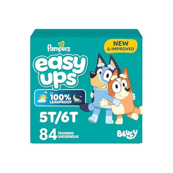 Kitchen Hack Alert: Pampers Training Pants - Easy Ups Boys & Girls Bluey - Size 5T-6T, 84 Count, Children's Potty Underwear (Packaging May Vary)