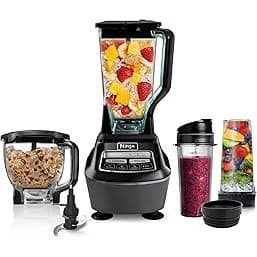 Trending on Amazon: Ninja Kitchen System | All-in-One Food Processor & Blender for Smoothies | Includes Pitcher, (2) 16 oz. To-Go Cups & 8-Cup Bowl | Makes Salsa, Dough, Shakes, & Frozen Drinks | 1500W | Black | BL770