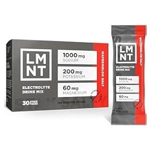 Amazon's Choice: LMNT Zero Sugar Electrolytes - Watermelon Salt | Drink Mix | 30-Count