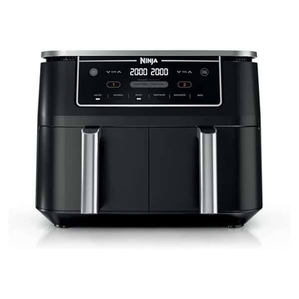 Pregnancy Hack: Ninja Foodi Air Fryer | 6-in-1 with 10-QT DualZone Baskets | Smart Finish to Cook 2 Foods at Once | Air Fry, Broil, Roast, Dehydrate, Keep Warm & Bake | 450° F |XL Capacity | Black | DZ302