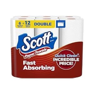 Best Amazon Buy Under: Scott Paper Towels, Choose-A-Sheet, 6 Double Rolls = 12 Regular Rolls (108 Sheets Per Roll)