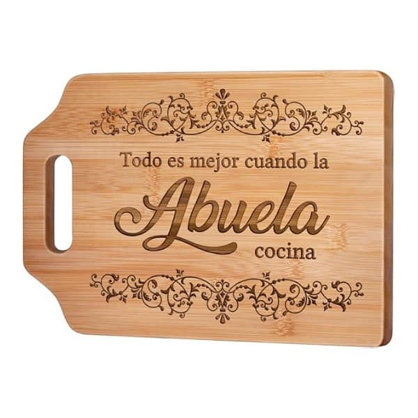 Amazon Deal: AceThrills Engraved Abuela Bamboo Cutting Board – The Sweetest Gift for Family Kitchens!