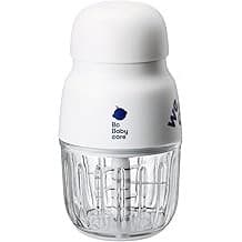 Limited Time Deal: Bc Babycare Baby Food Maker-Glass Baby Puree blender for Fruit, Vegatable & Meat,Mini Food Processor for Potatoes, Grapes & Strawberries,White,10oz