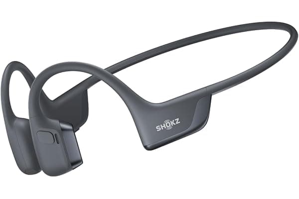SHOKZ OpenRun Pro 2 Bone Conduction Bluetooth Sport Headphones, Black | Bundle with Reflective Strip;DualPitch premium sound;Open ear awareness; Smart Mic; IP55; 12H battery; Running/Cycling/Hiking