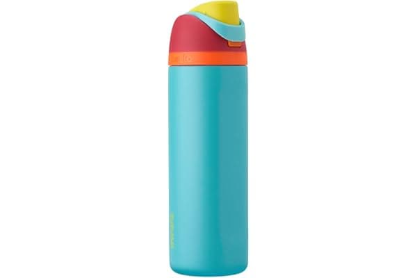 Owala FreeSip Insulated Stainless Steel Water Bottle with Straw, BPA-Free Sports Water Bottle, Great for Travel, 24 Oz, Summer Sweetness