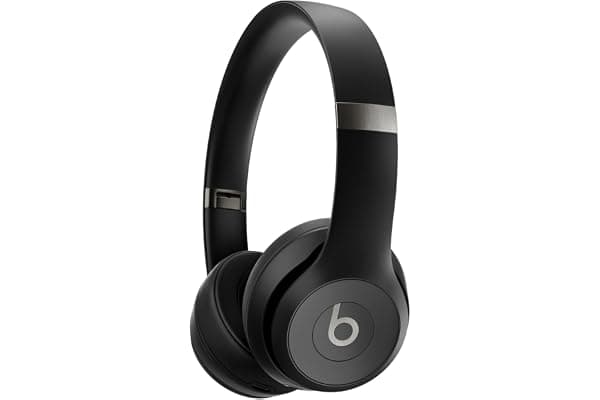 Beats Solo 4 - Wireless On-Ear Bluetooth Headphones, Up to 50-Hour Battery Life, Ultra-Lightweight Comfort, Powerful and Balanced Sound, Apple & Android Compatible - Matte Black