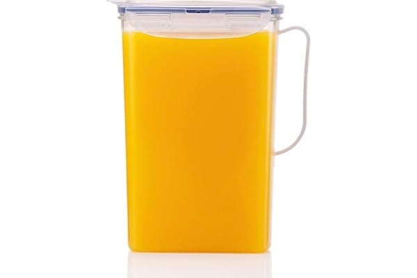 LocknLock Aqua Fridge Door Water Jug | Clear Pitcher | BPA Free Plastic Pitcher with Lid | 2 Quart Pitcher with Lid for Water, Juice, Tea & More Beverages, Clear