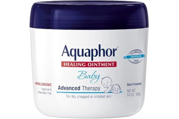 New Mom Must-Have: Aquaphor Baby Healing Ointment Advanced Therapy Skin Protectant for Chapped or Dry Skin, Drool Rash and Diaper Rash Ointment, 14 Oz Jar