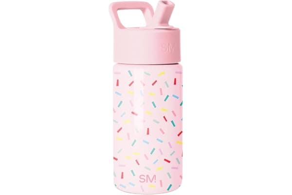 Simple Modern Kids Water Bottle & Toddler Cup | 14oz | Confetti | Insulated Stainless Steel Toddler Water Bottle, Kids Tumbler with Straw | Spill Proof for School, Girls, Boys | Confetti