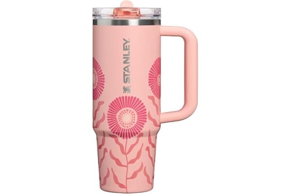 STANLEY Quencher ProTour Flipstraw Tumbler, 30 oz, Sorbet Garden | Built-In Straw & Handle | Cupholder Compatible for Travel | Leakproof Insulated Stainless Steel Cup | BPA-Free