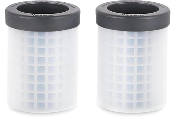 Tovolo Mini Ice Cylinder- Squeeze & Release- Set of 2, 1000422, Gray