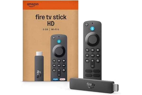 Amazon Fire TV Stick HD (newest model), free & live TV, Alexa Voice Remote, powered by the TV, effortless setup, find shows faster with Alexa+
