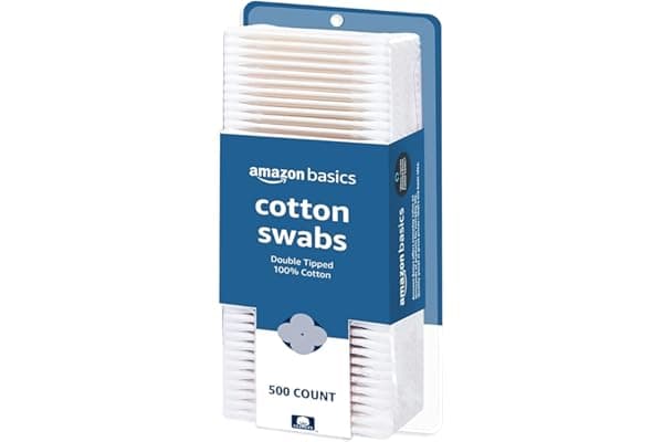 Amazon Deal Alert: Amazon Basics Double-Tipped Cotton Swabs for Personal Hygiene and Baby Care, Cotton, Versatile, Baby Safe, 500 Count