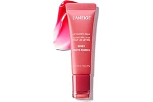 LANEIGE Lip Glowy Balm: Sheer Tinted Lip Treatment Balm Tube with Shea & Murumuru Butters for Hydrating, Moisturizing, Glossy, Non-Sticky Shine, Berry | Korean Skin Care