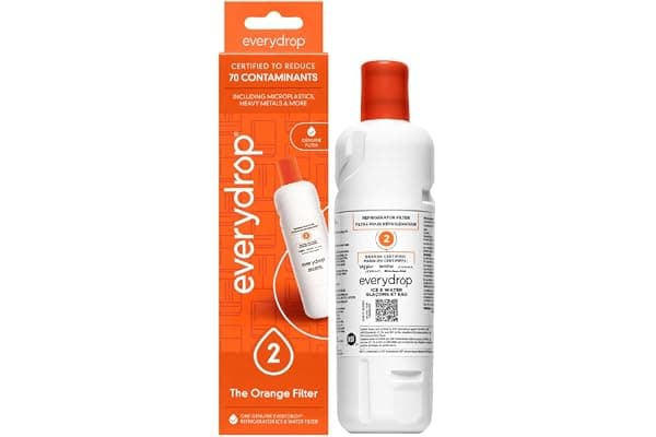 everydrop by Whirlpool Ice & Water Refrigerator Filter 2, Orange, EDR2RXD1