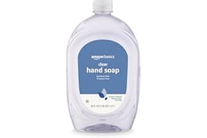 Amazon Basics Gentle & Mild Clear Liquid Hand Soap Refill, Triclosan-Free, Dermatologist-Tested, pH Balanced, Cruelty-Free, 50 Fluid Ounces, 1-Pack (Previously Solimo)