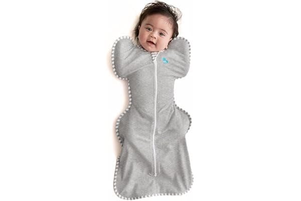 Love to Dream Swaddle Up, Baby Sleep Sack | 1.0 TOG, 8-13 lbs, Gray | Arms Up Swaddle Helps Baby Self-Soothe and Sleep Longer, Secure Fit Helps Calm Startle Reflex, Newborn Essentials 68–75F