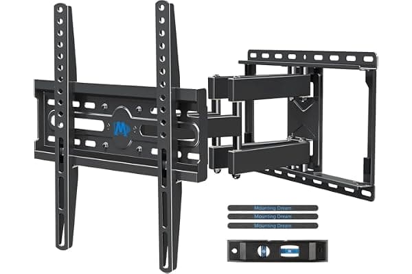 Mounting Dream Full Motion TV Wall Mount for 32-70 Inch TVs up to 110lbs | Mount Bracket with Swivel and Tilt, TV Bracket with Articulating Dual Arms, Fits 16” Studs, Max VESA 400X400 mm, MD2380