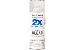 Rust-Oleum 334029 Painter's Touch 2X Ultra Cover Spray Paint, 12 oz, Gloss Clear