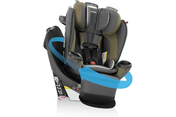 Evenflo Revolve360 Extend Convertible Car Seat with 360 Degree Rotation, Extended Rear-Facing, Forward-Facing, Booster Mode, and Secure Latch Install, Rockland Green