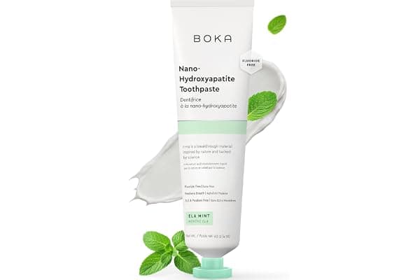 Boka Toothpaste - Nano Hydroxyapatite Toothpaste, Fluoride Free Toothpaste | Appropriate for Sensitive Teeth - Adult Oral Care - Ela Mint - 4 Oz, 1PK