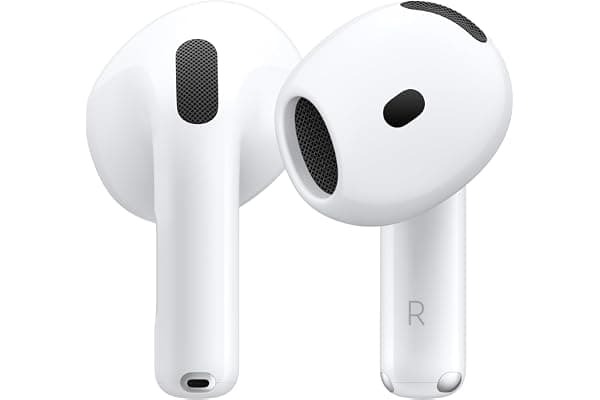 Apple AirPods 4 Wireless Earbuds | Bluetooth Headphones, Personalized Spatial Audio, Sweat & Water Resistant, USB-C Charging Case, H2 Chip