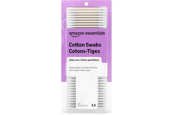 Amazon Essentials Cotton Swabs, 500 Count (Previously Amazon Basics)