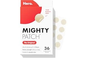 Mighty Patch Original from Hero Cosmetics - Hydrocolloid Acne Pimple Patch for Zits and Blemishes, Spot Treatment Stickers for Face and Skin, Vegan and Cruelty Free (36 Count)