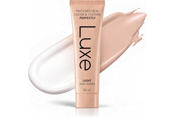 Luxe Color Changing Foundation for Mature Skin - Light | Color Matching, Adapts to Your Skin Tone, Hydrating Hyaluronic Acid & Peptides, Natural Matte Finish