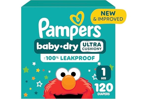 Amazon Deal Alert: Pampers Diapers - Baby Dry - Size 1, 120 Count, Absorbent Disposable Infant Diaper (Packaging May Vary)