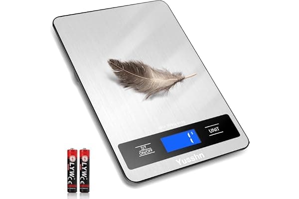 Food Scale, 11lb Kitchen Scale with 0.05oz/1g Precision, 6 Units Tare Function & LCD Display, Stainless Steel Digital Scale for Baking, Cooking, Meal Prep - Kitchen Gadgets & Gifts, Home Essentials