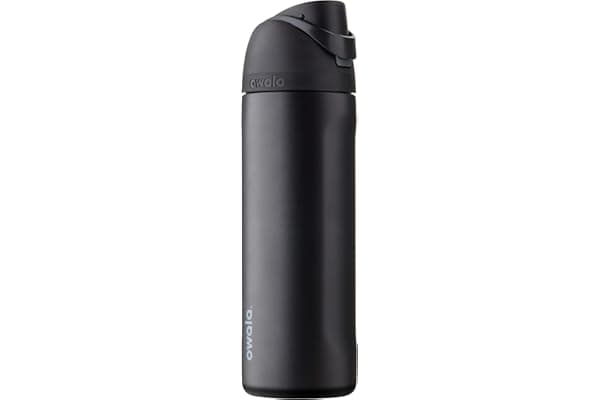 Owala FreeSip Stainless Steel Water Bottle 24 oz Very, Very Dark