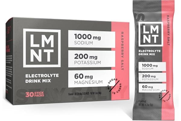 LMNT Zero Sugar Electrolytes - Raspberry Salt | Drink Mix | 30-Count
