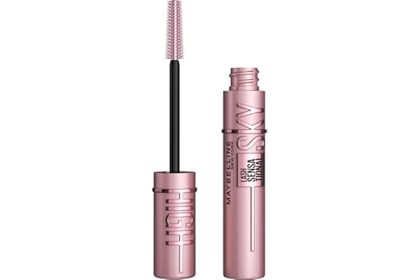 Maybelline Lash Sensational Sky High Washable Mascara Makeup, Volumizing, Lengthening, Defining, Curling, Multiplying, Buildable Formula, Blackest Black, 1 Count