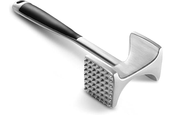 KITEXPERT Meat Tenderizer Hammer with Comfortable-Grip Handle, Dual-side Mallet for Kitchen, Heavy Duty Pounder For Tenderizing Steak, Beef and Fish