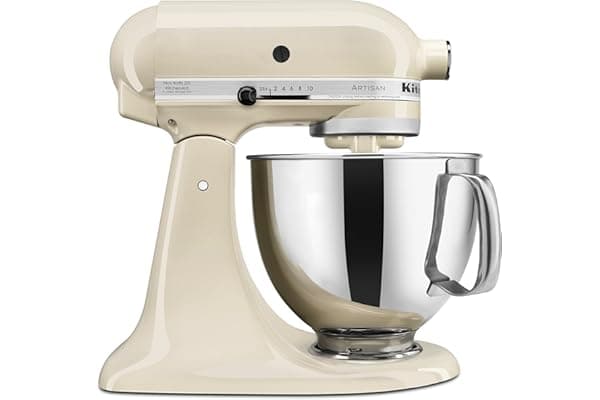 KitchenAid Artisan Series 5 Quart Tilt Head Stand Mixer with Pouring Shield KSM150PS, Almond Cream