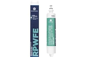 GE RPWFE Refrigerator Water Filter, Genuine Replacement Filter, Certified to Reduce Lead, Sulfur, and 50+ Other Impurities, Replace Every 6 Months for Best Results, Pack of 1