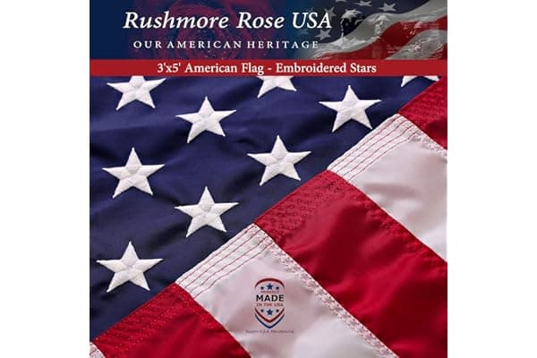 Upgrade Your Life With This: American Flag Made in USA | American Flags for Outside 3X5 | Premium US Flag 3X5 Heavy Duty Outdoor with Embroidered Stars and Sewn Stripes.