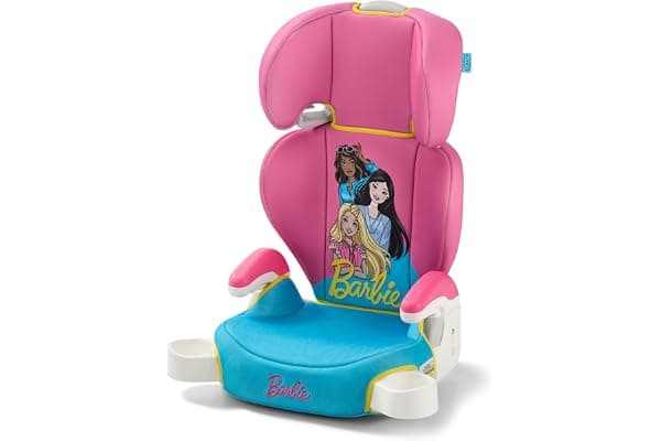 Barbie x Graco Turbobooster 2.0 High Back Booster Seat, Belt Positioning Booster Car Seat for Big Kids