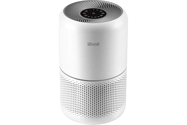 LEVOIT Air Purifier for Home Pets Hair Allergies in Bedroom, Covers Up to 1073 ft² by 56W High Torque Motor, AHAM VERIFIDE, 3-in-1 Filter with HEPA Sleep Mode, Remove Dust Smoke Odor, Core300-P, White