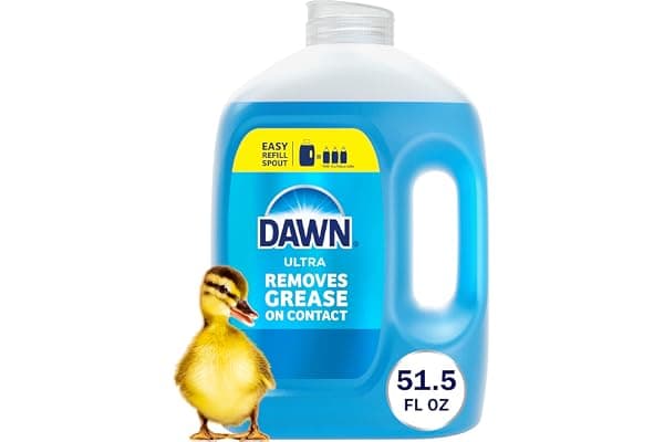 Dawn Ultra Dish Soap Refill Jug, Large Size Original Blue Liquid Dishwashing Detergent, Powerful Dish Soap for Grease, 51.5 oz