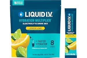 Liquid I.V.® Hydration Multiplier - Lemon Lime | Electrolyte Powder Drink Mix | 1 Pack (16 Servings)