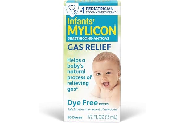 MYLICON Gas Relief Drops for Infants and Babies, Dye Free Formula, 0.5 Fluid Ounce