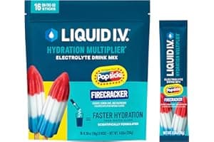 Liquid I.V.® Hydration Multiplier - Popsicle Firecracker | Electrolyte Powder Drink Mix | 1 Pack (16 Servings)