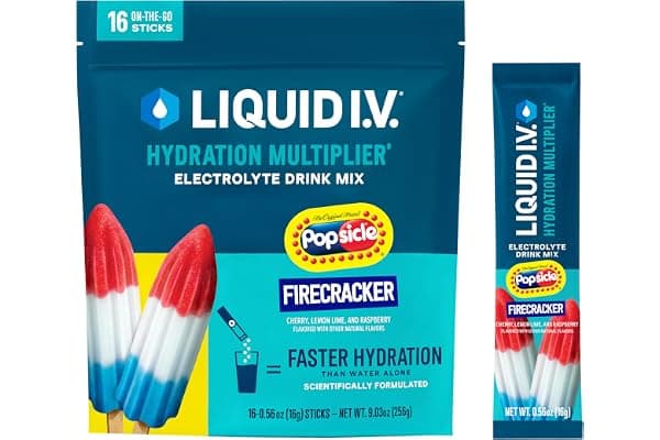Liquid I.V. Hydration Electrolytes, Firecracker, 16 Count