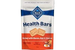 Blue Buffalo Health Bars Bacon, Egg & Cheese Crunchy Dog Biscuits, Oven-Baked with Real Bacon & Natural Ingredients, Healthy Dog Treats with No Artificial Flavors or Preservatives, 16 oz.