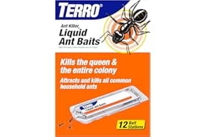 Terro, Ant Killer Bait Stations T300B - Liquid Bait to Eliminate Ants - Bait System - Stations for Effective Indoor Ant Control, 12 Count | Borax Formula, Kills the Queen & the Entire Colony, Liquid Ant Baits Indoor, Kills Household Ants, Indoor Use