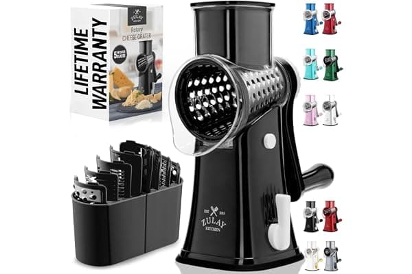 Effortless Meal Prep: Zulay Kitchen Rotary Cheese Grater Deal for Moms!